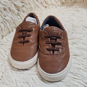 Sperry Kids Brown Leather Sneakers